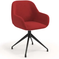 Silla de reuniones Moon Base de aluminio giratoria