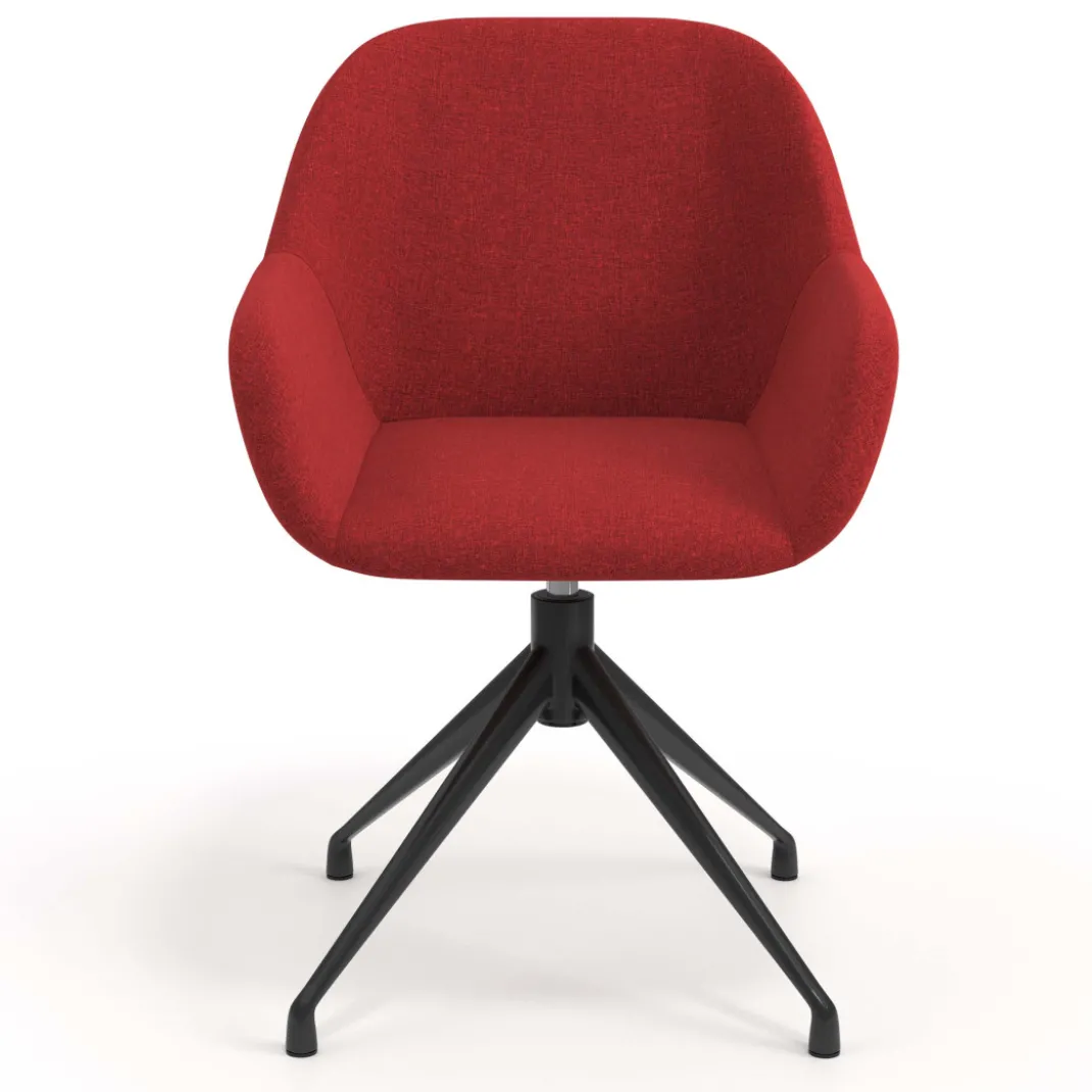 Silla de reuniones Moon Base de aluminio giratoria