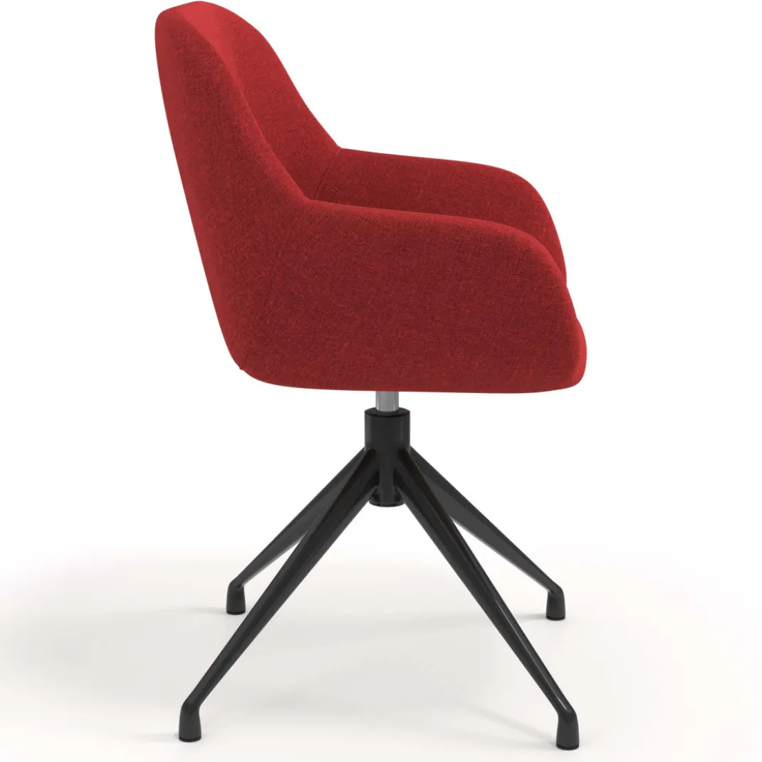 Silla de reuniones Moon Base de aluminio giratoria