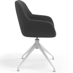 Silla de reuniones Moon Base de aluminio giratoria