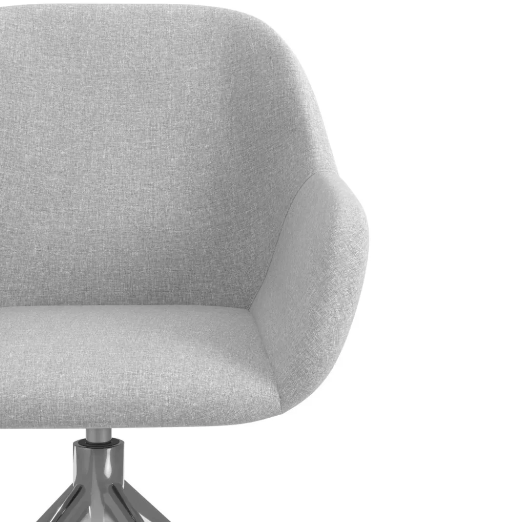 Silla de reuniones Moon Base de aluminio giratoria