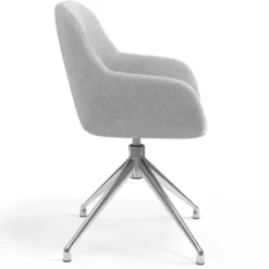 Silla de reuniones Moon Base de aluminio giratoria