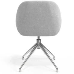 Silla de reuniones Moon Base de aluminio giratoria