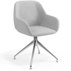 Silla de reuniones Moon Base de aluminio giratoria
