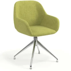 Silla de reuniones Moon Base de aluminio giratoria