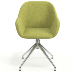 Silla de reuniones Moon Base de aluminio giratoria