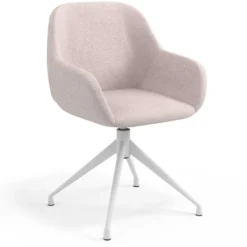 Silla de reuniones Moon Base de aluminio giratoria