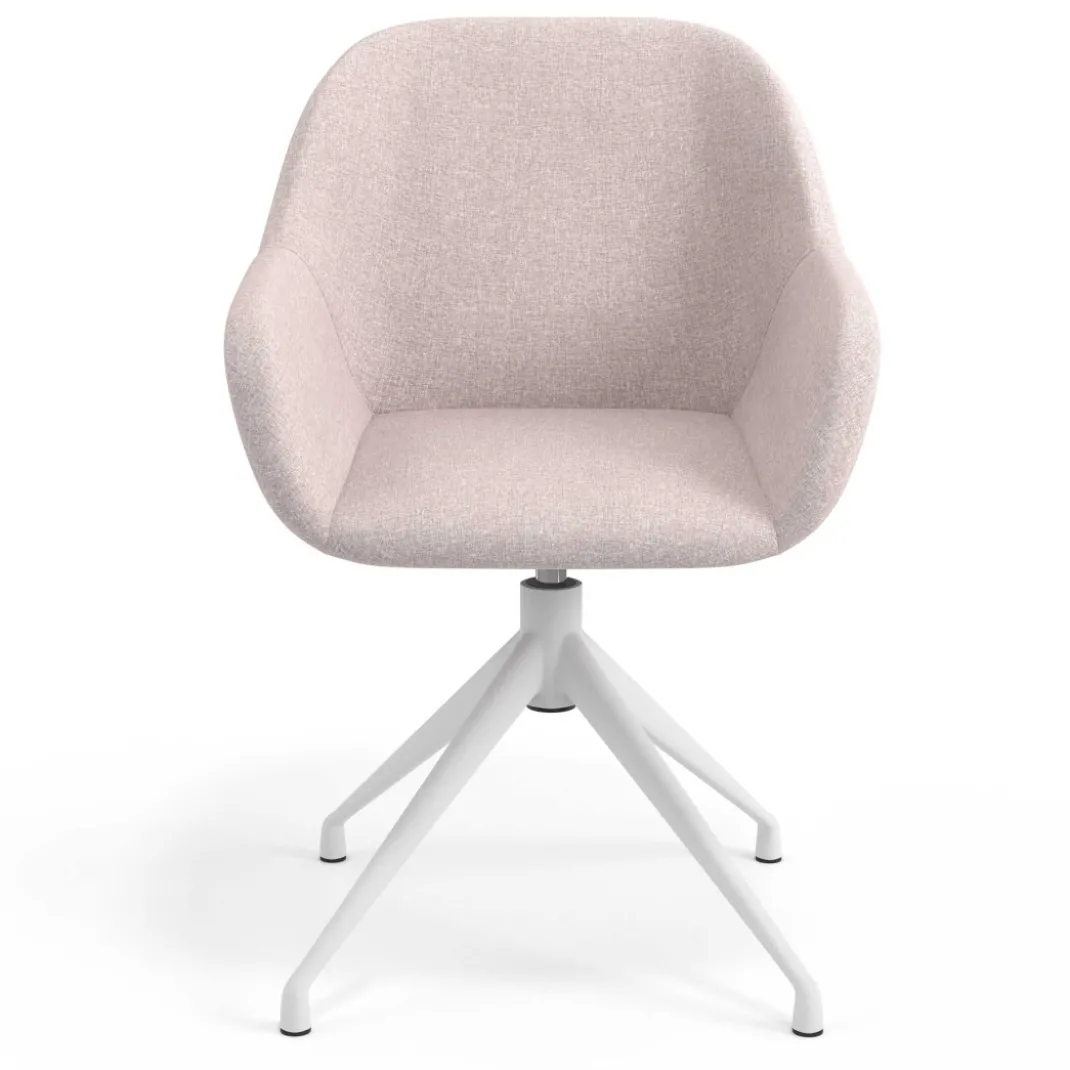 Silla de reuniones Moon Base de aluminio giratoria