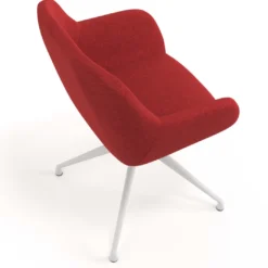 Silla de reuniones Moon Base de aluminio giratoria