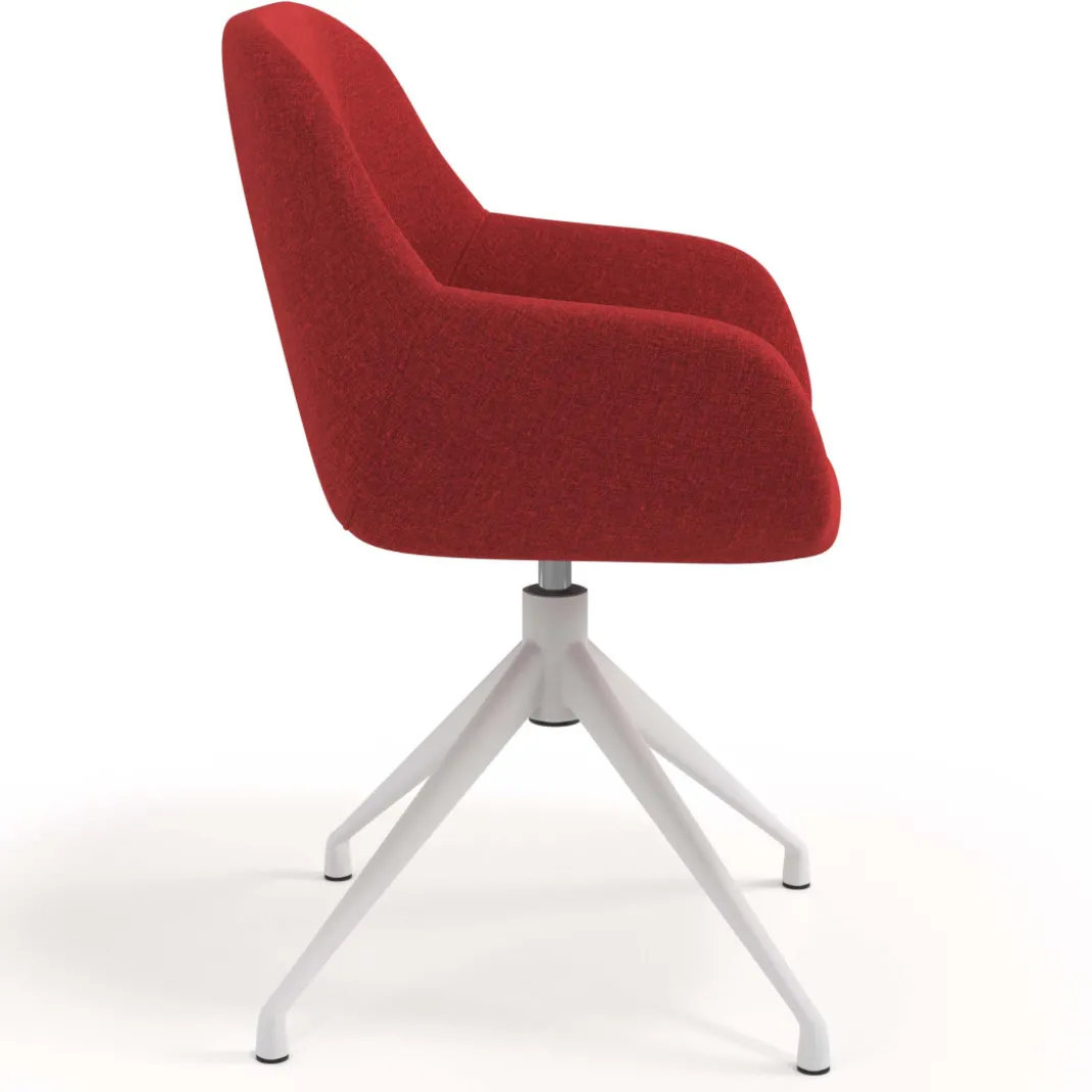 Silla de reuniones Moon Base de aluminio giratoria