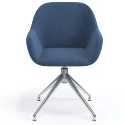 Silla de reuniones Moon Base de aluminio giratoria