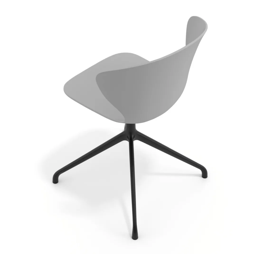 Silla de reuniones Wendy, base piramidal