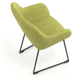 Silla de visitante Moon estructura patin