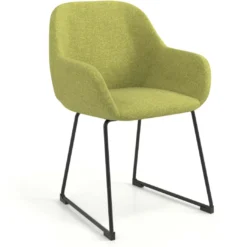 Silla de visitante Moon estructura patin