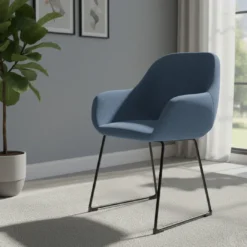 Silla de visitante Moon estructura patin