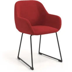 Silla de visitante Moon estructura patin