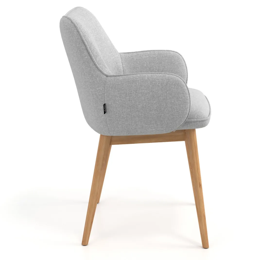 Silla de visitas Gala, estructura 4 patas, base de madera