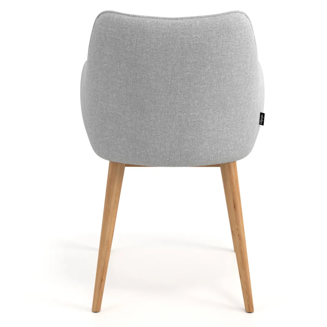 Silla de visitas Gala, estructura 4 patas, base de madera