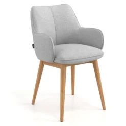 Silla de visitas Gala, estructura 4 patas, base de madera
