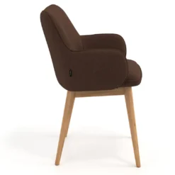 Silla de visitas Gala, estructura 4 patas, base de madera