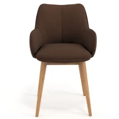Silla de visitas Gala, estructura 4 patas, base de madera