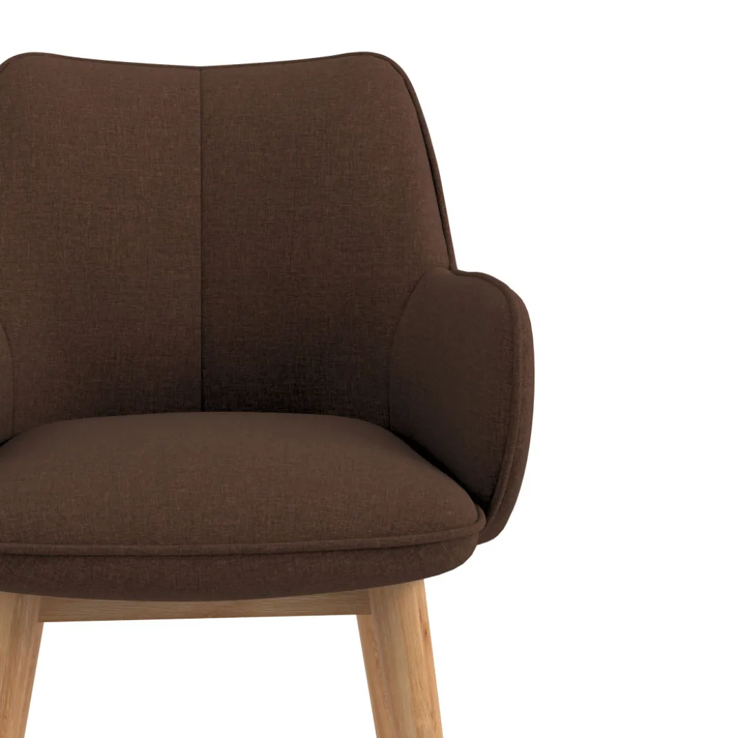 Silla de visitas Gala, estructura 4 patas, base de madera
