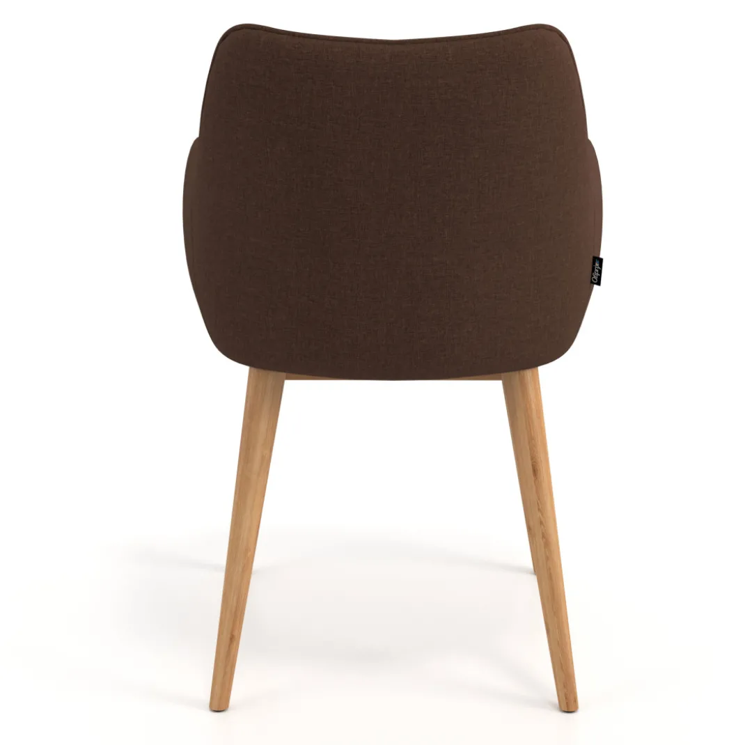 Silla de visitas Gala, estructura 4 patas, base de madera