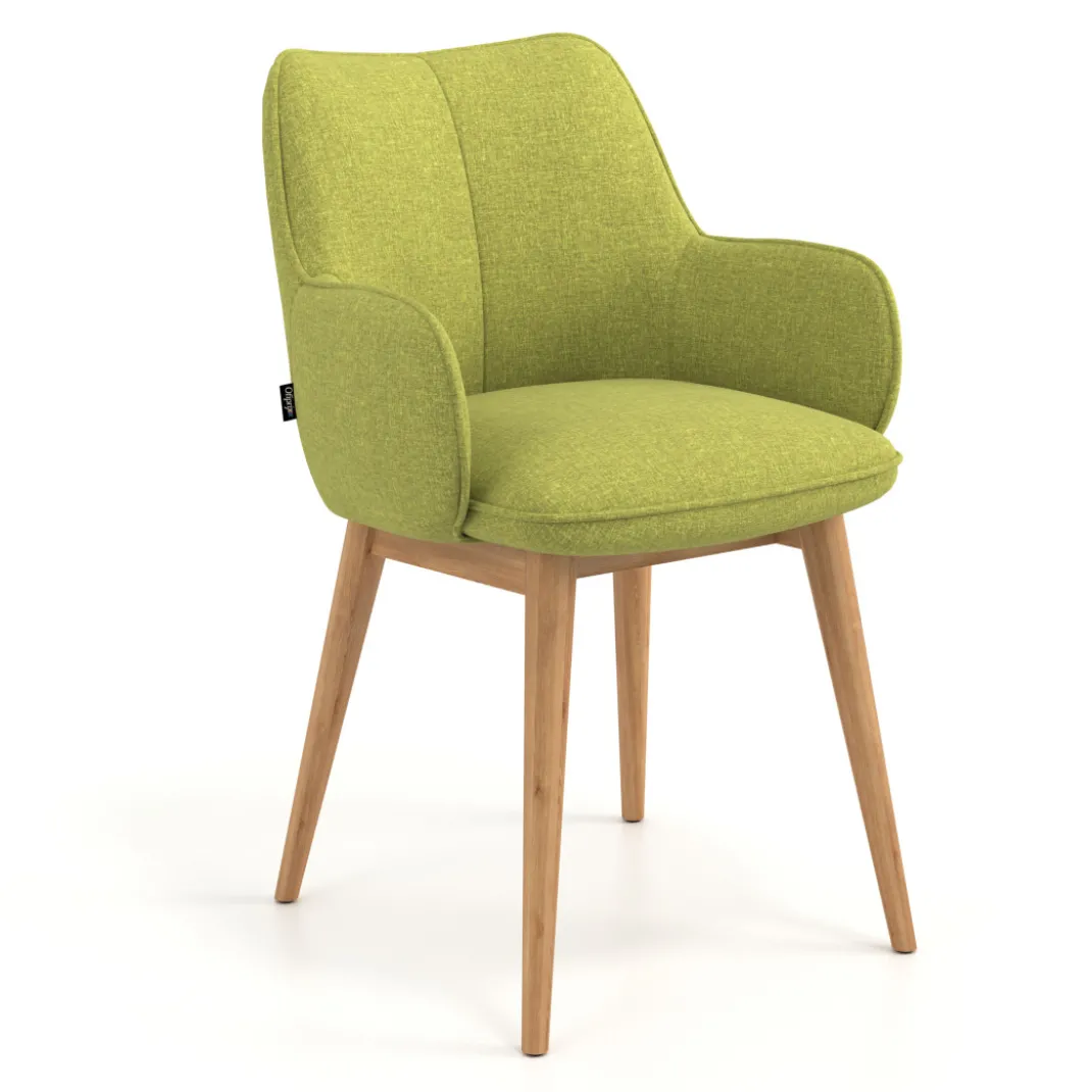 Silla de visitas Gala, estructura 4 patas, base de madera