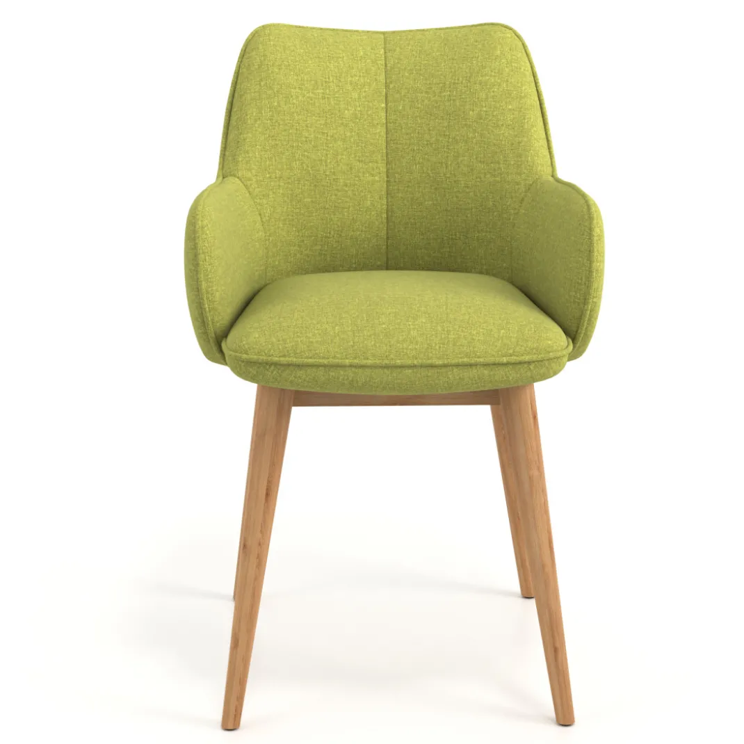 Silla de visitas Gala, estructura 4 patas, base de madera