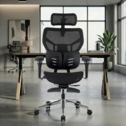 Silla ergonómica de oficina Erghos X3, doble cojín lumbar