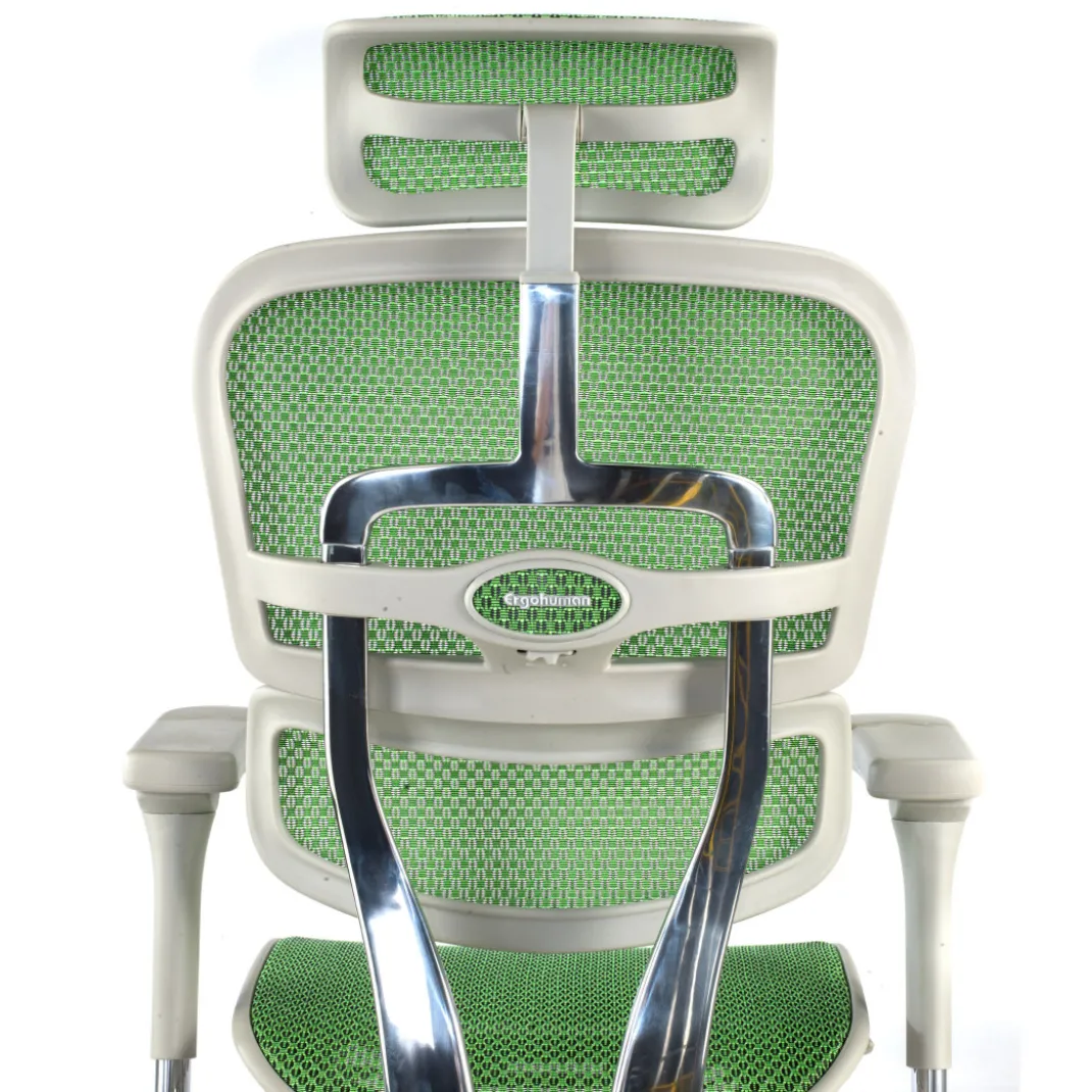 Silla ergonómica Ergohuman Elite, estructura blanca