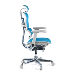 Silla ergonómica Ergohuman Elite, estructura blanca