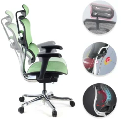 Silla ergonómica Ergohuman Gen2, estructura negra
