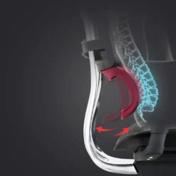 Silla ergonómica Ergohuman Gen2, estructura negra