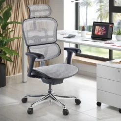 Silla ergonómica Ergohuman Gen2, estructura negra