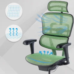 Silla ergonómica Ergohuman Gen2, estructura negra
