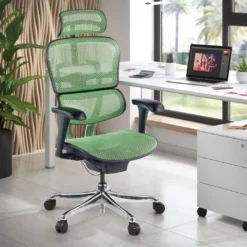 Silla ergonómica Ergohuman Gen2, estructura negra