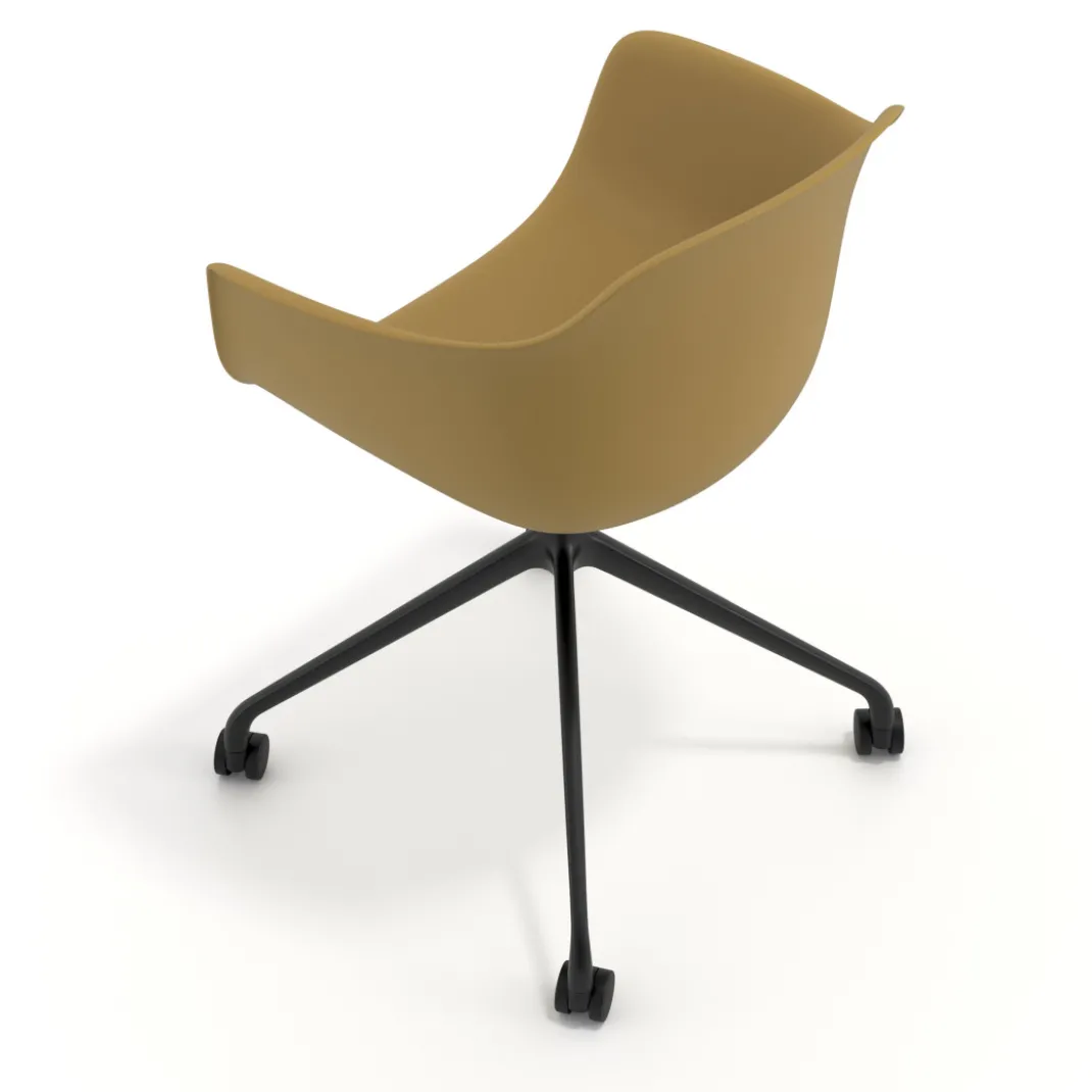 Silla Giratoria Elisa, con ruedas