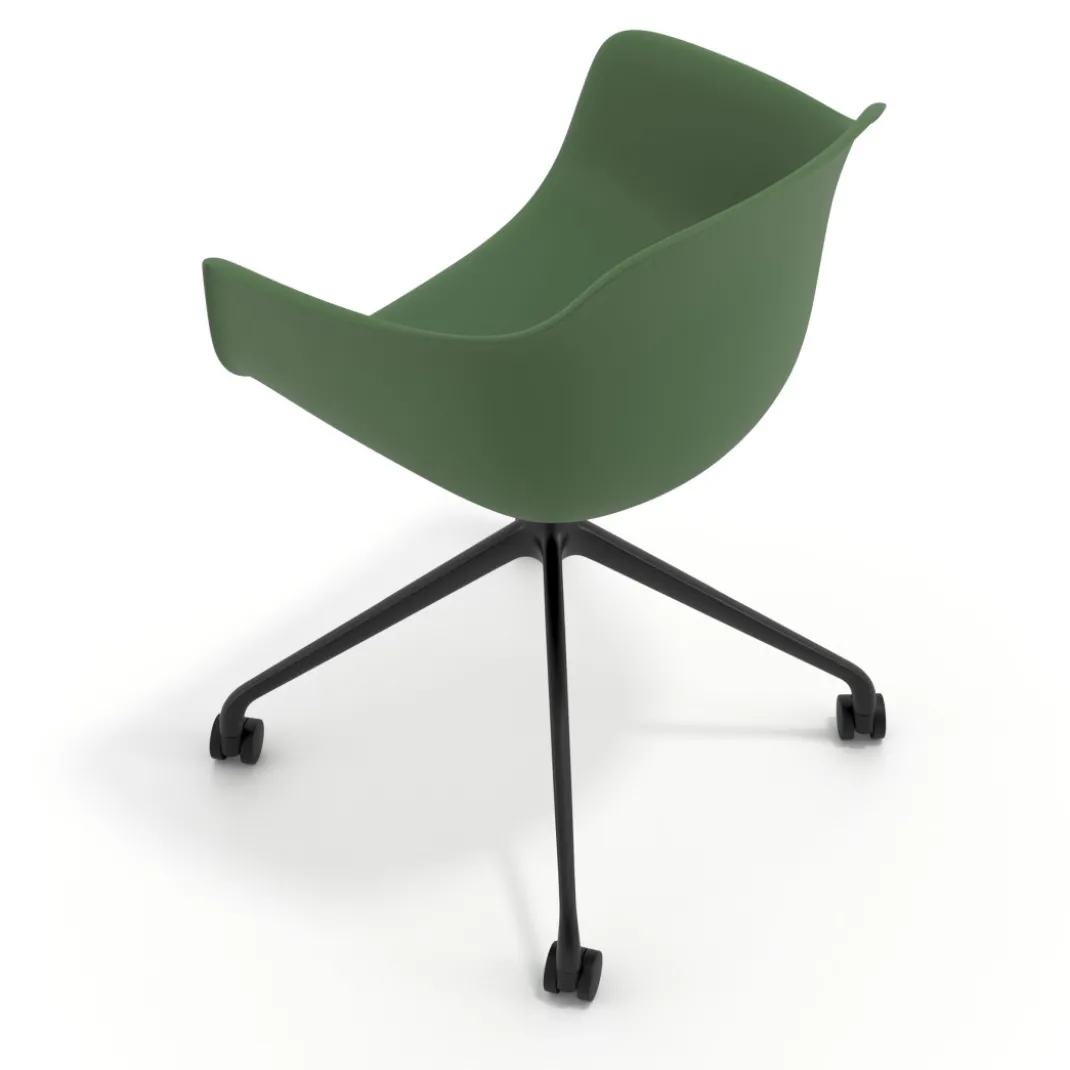 Silla Giratoria Elisa, con ruedas