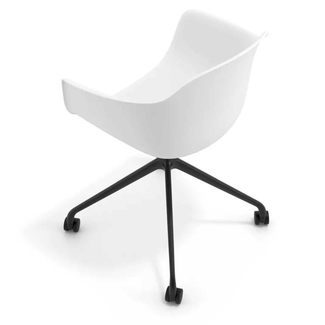 Silla Giratoria Elisa, con ruedas