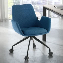 Silla Giratoria Elodie, estructura con ruedas