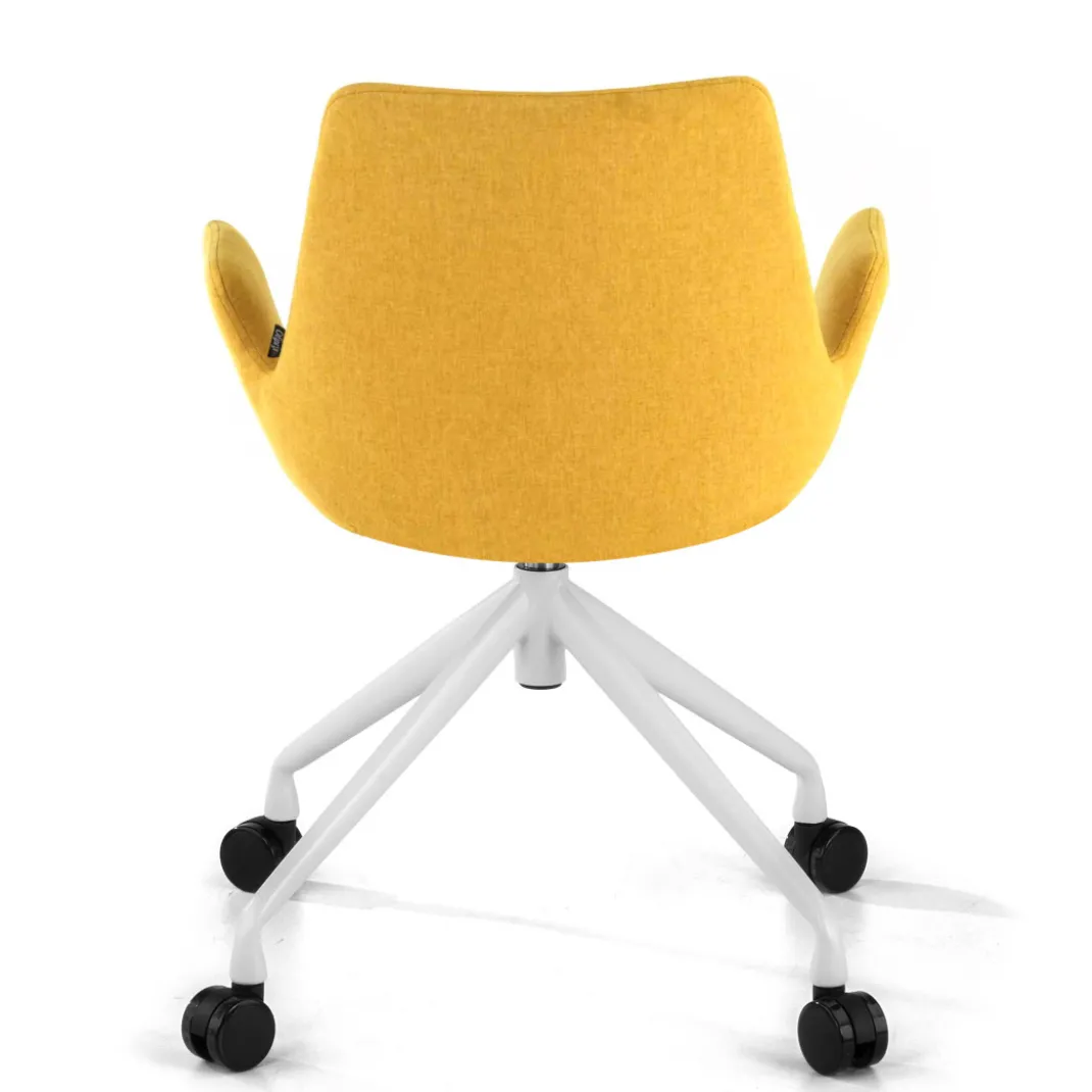Silla Giratoria Elodie, estructura con ruedas