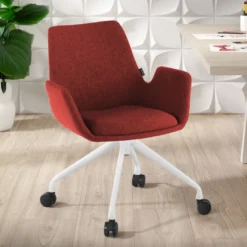 Silla Giratoria Elodie, estructura con ruedas