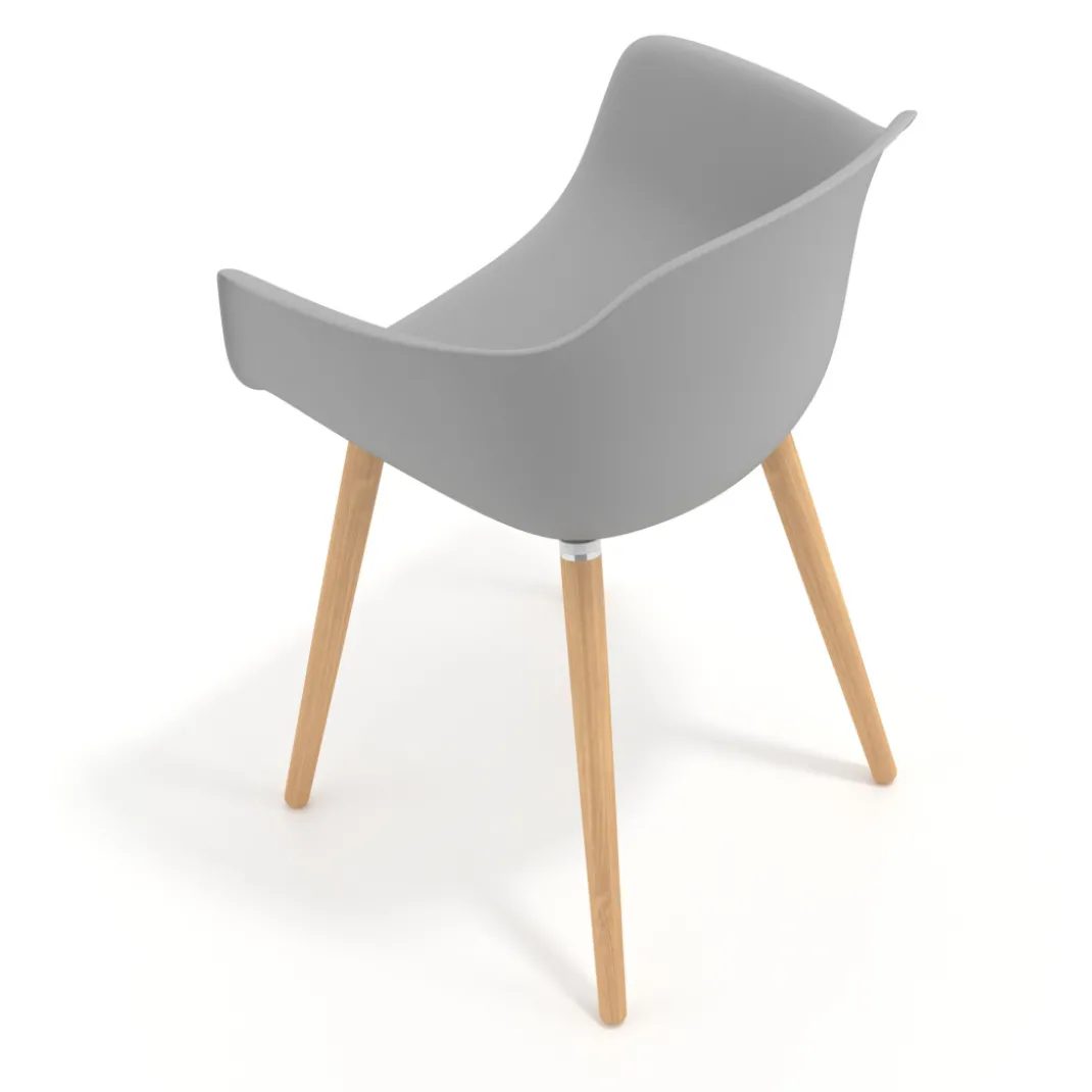 Silla Nórdica Elisa, Patas de madera