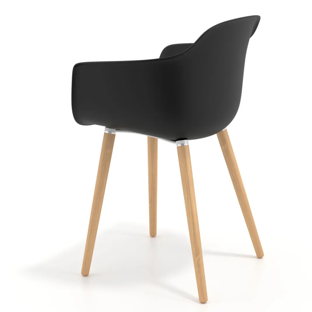 Silla Nórdica Elisa, Patas de madera