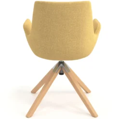 Silla Nórdica Elodie, Patas de madera, Certificada