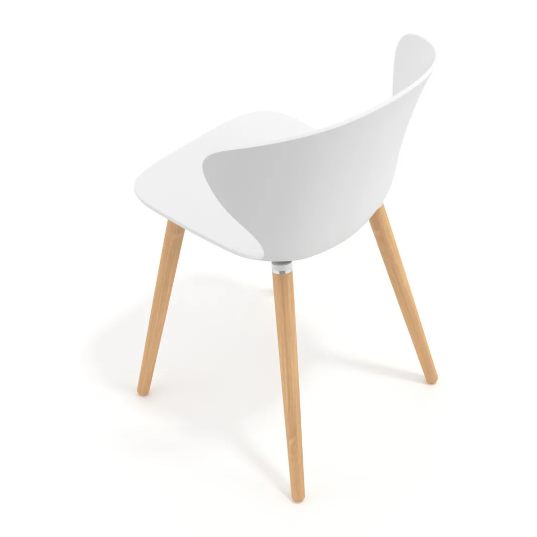 Silla Nórdica Wendy, patas de madera