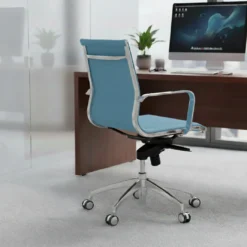 Silla oficina de diseño Croma, respaldo bajo