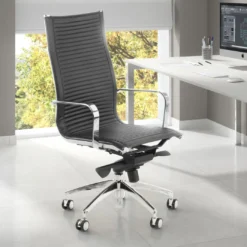 Silla oficina de diseño Croma, respaldo alto