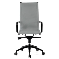 Silla oficina de diseño Croma, respaldo alto, estructura negra